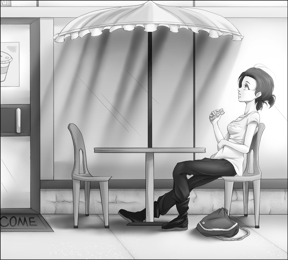 I wonder what's on her mind?
#manga