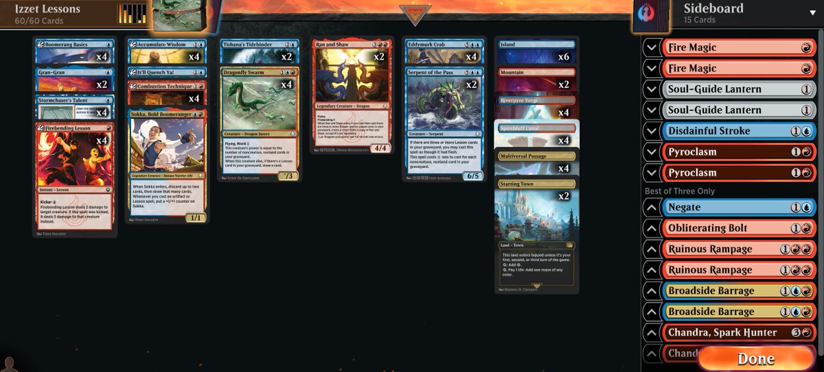 So it turns out Ancestral Recall is worth running the crappy lessons...

Off-brand Crackling Drake is also a BANGER!