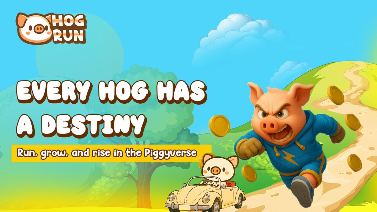 Want a simple but exciting GameFi experience? 

HogRun lets you run with pigs, avoid dangers, and earn $HOG tokens as rewards. 🐖💨 
Jump in, have fun, and join a growing community of runners! #Hogrun @HogrunGame