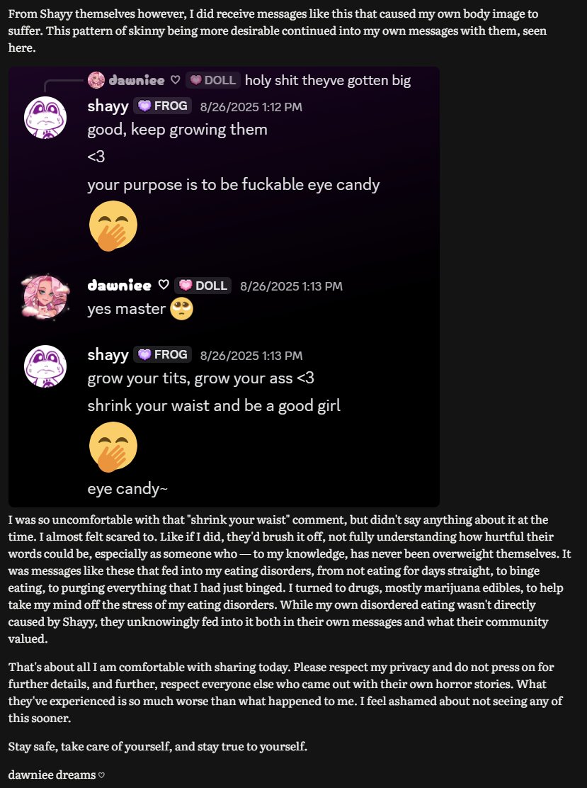 dawnieedreams's tweet image. my own experiences with shayy. please read at your own discretion.