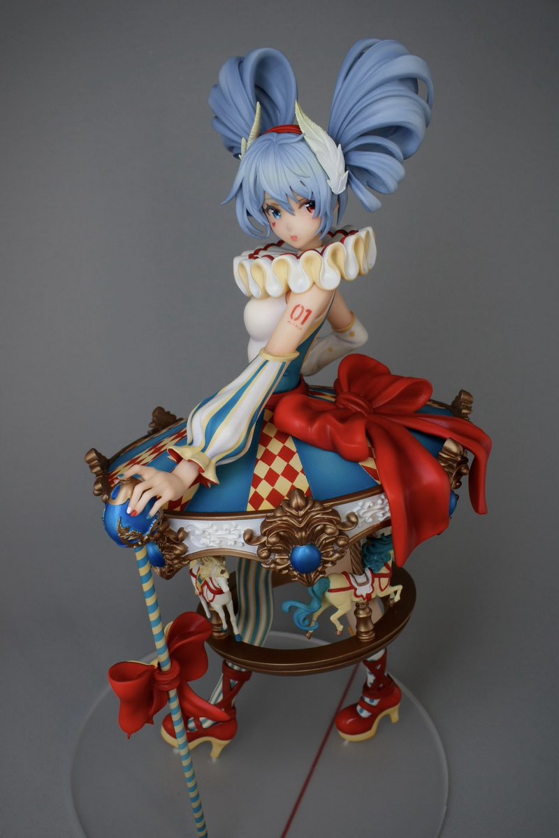 reformedcrab's tweet image. Merry-go-round Miku ❣️

It was a long build, but she’s completed! 
#garagekit #ガレージキット

Sculpt: @Ash007110007110 
Circle: @PinkKittttty
