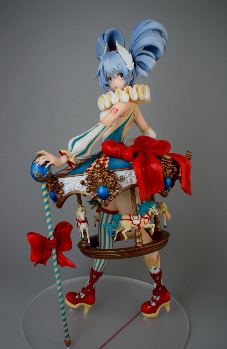 reformedcrab's tweet image. Merry-go-round Miku ❣️

It was a long build, but she’s completed! 
#garagekit #ガレージキット

Sculpt: @Ash007110007110 
Circle: @PinkKittttty
