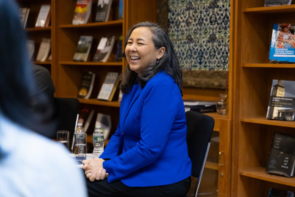 georgetownsfs's tweet image. Yesterday, SFS welcomed civil rights lawyer &amp;amp; former @splcenter  CEO @MargaretLHuang (@GUAlumni SFS’91) for a Coffee Chat w/ @joelhellman_SFS. She highlighted the evolving fight for civil &amp;amp; human rights and the importance of truth-telling in shaping policy.