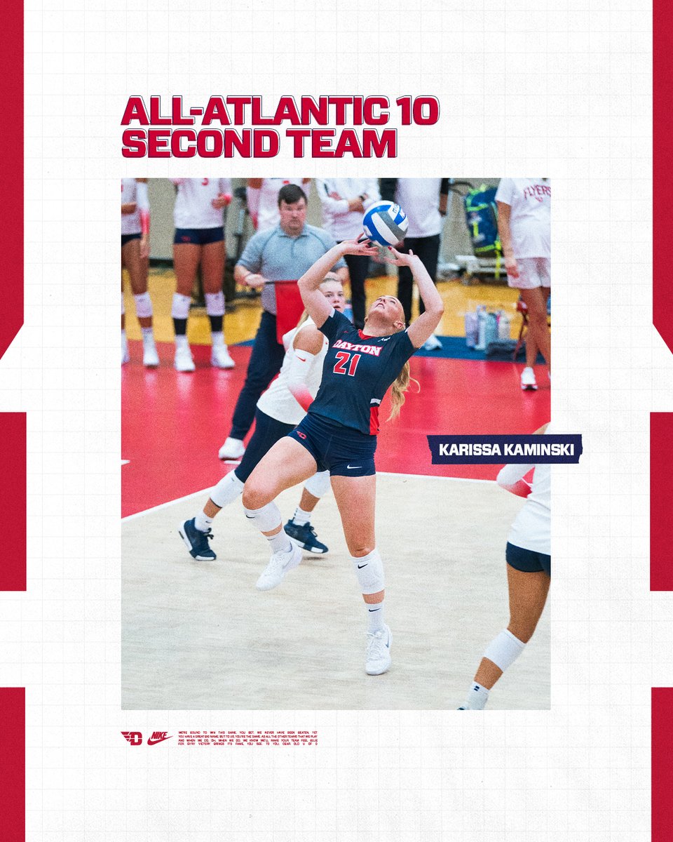 DaytonVB's tweet image. Karissa makes the Second Team‼️

#UDVB // #FlyerLegacy
