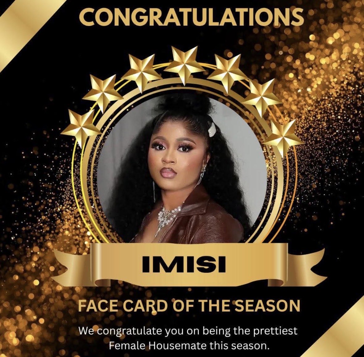 CONGRATULATIONS IMISI

#TheGoldenTwentyFun
#ImisiAyanwale