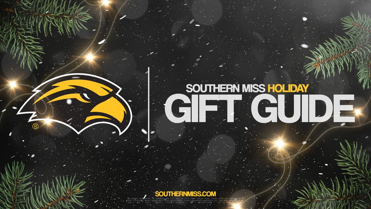 USMGoldenEagles's tweet image. Give the gift of Black &amp;amp; Gold this holiday season 🔝

The First Annual Holiday Gift Guide is here -- a curated collection of Southern Miss–branded products perfect for your friends and family!

🎁 » smttt.info/GiftGuide