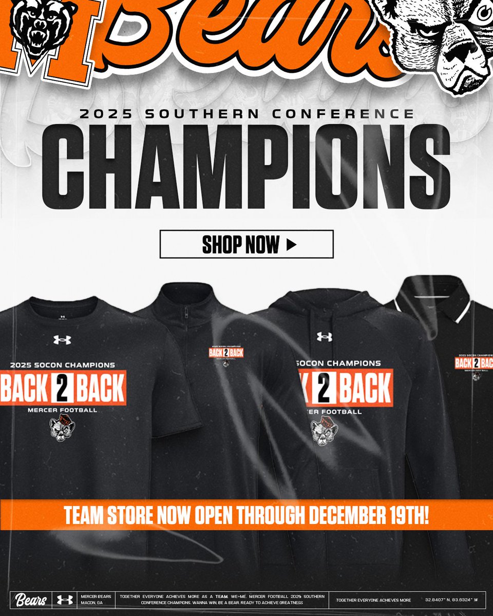 Get your BACK-2-BACK gear now!!

Shop is open now and will close on December 19th ➡️ buff.ly/DX8stef 

#WeOverMe