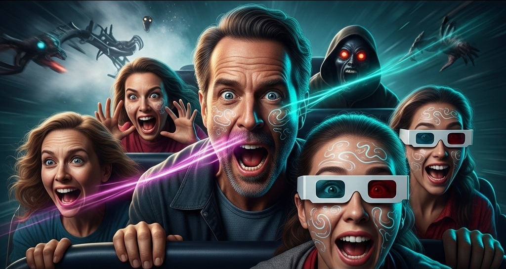 ThePsyness's tweet image. Your brain pays for fear — and likes it. 😱🧠
When you&apos;re safely scared (like in a movie), stress hormones + dopamine mix into a rush. That’s the thrill loop.
Read why we crave the scream: Psyness.com
#Psychology #Fear #BrainHack #SensationSeeker