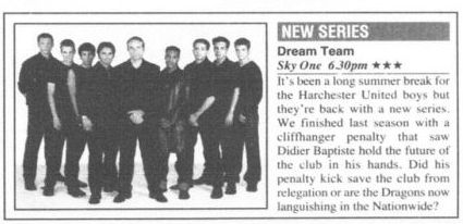 Dream Team kicks off again on Sky One in 2000: