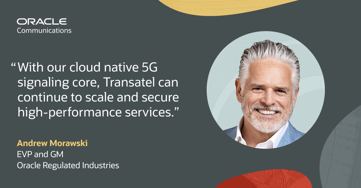 charliebakerjr's tweet image. .@transatel recently selected Oracle Communications’ cloud native 5G signaling core to advance its next-generation connectivity services. 

Read how this can enhance secure, scalable, and reliable connectivity for millions of IoT devices: social.ora.cl/60187iFF2