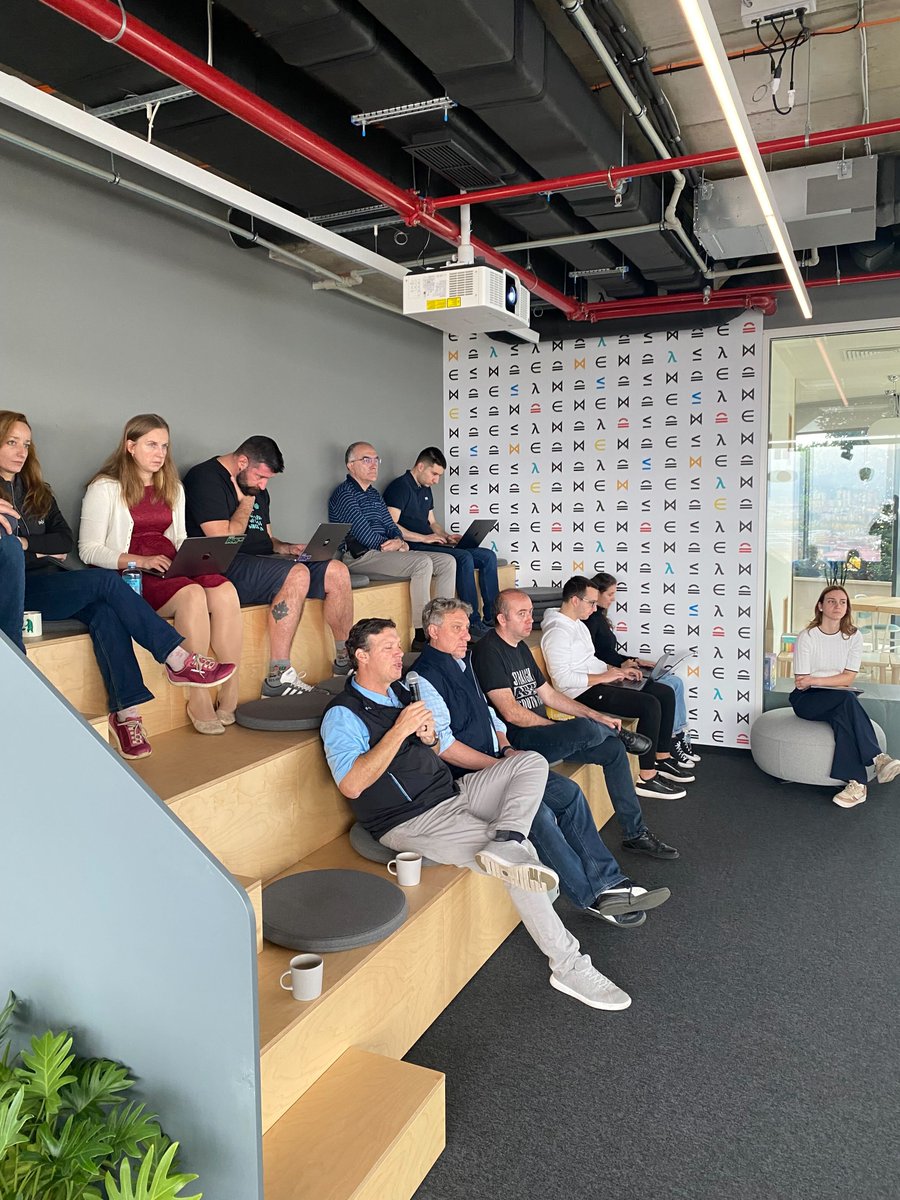 HyperscienceAI's tweet image. Earlier this month, our Leadership team visited our Sofia Office! They spent time sharing the scope and impact of our Technology teams, on our innovation roadmap, and what lies ahead for Hyperscience. It’s always wonderful to connect in person and spend quality time as a team.