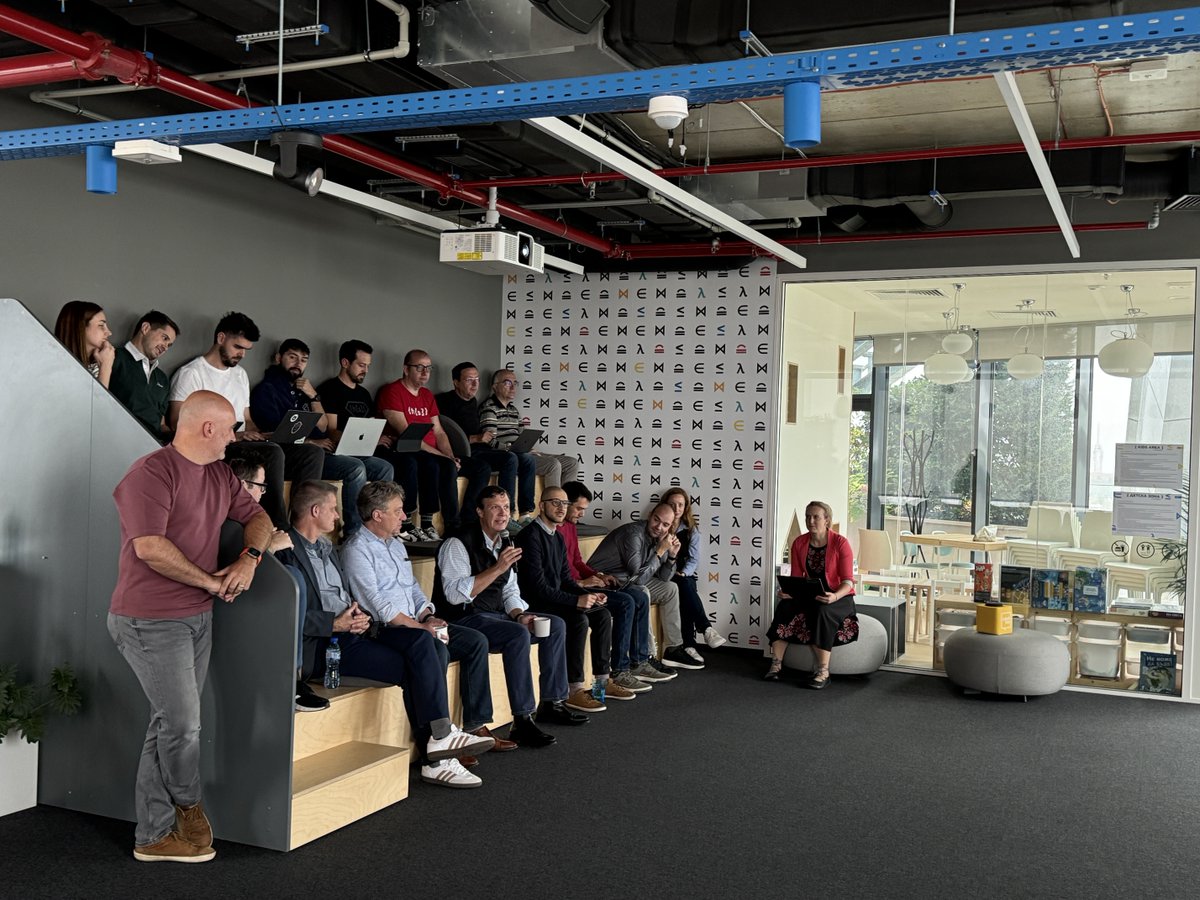 HyperscienceAI's tweet image. Earlier this month, our Leadership team visited our Sofia Office! They spent time sharing the scope and impact of our Technology teams, on our innovation roadmap, and what lies ahead for Hyperscience. It’s always wonderful to connect in person and spend quality time as a team.