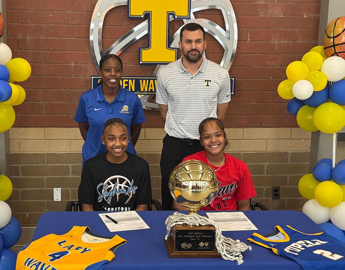 tupeloschools's tweet image. Congratulations to @tupGBB standouts Olivia Smith and Destiney Trice for signing with UT-Martin and Miss. Delta CC, respectively. We can't wait to see what you do on the next level. #TPSD #FloodWarning