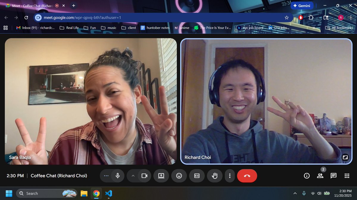 choir241's tweet image. Had a lovely chat with Sara B from #100Devs as we got to talked about reading (and my lack of it lol) after getting to meet them at #CYC and getting to hang IRL 🙌