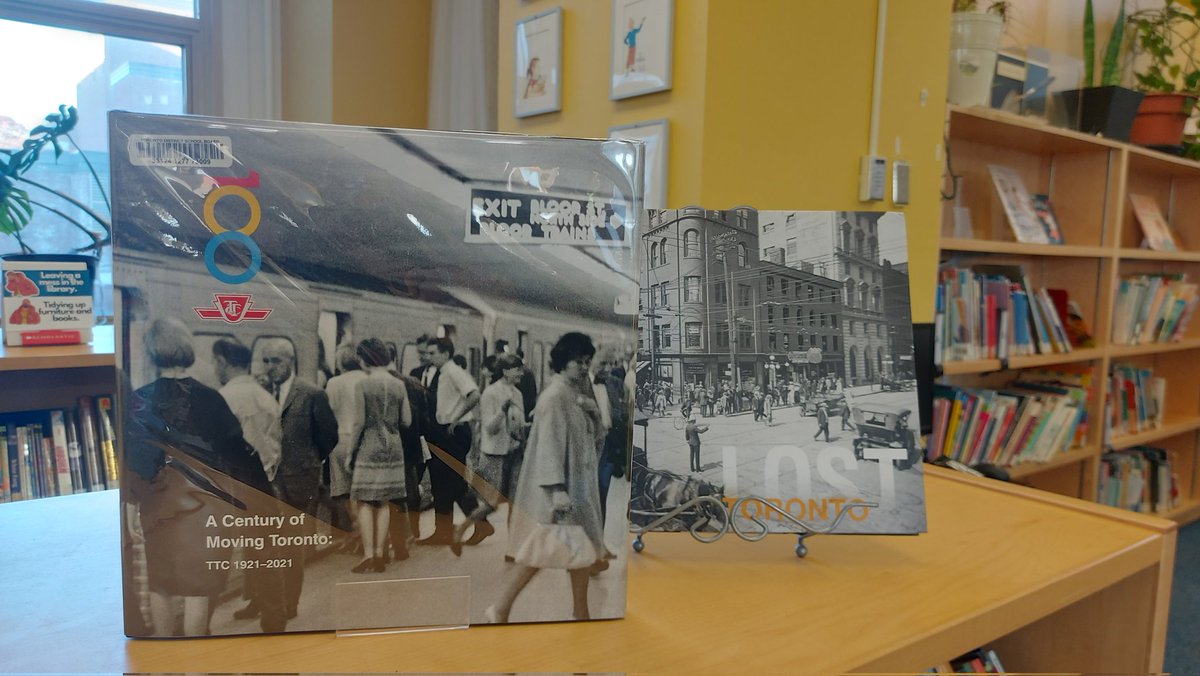 3nine8point2's tweet photo. So excited to have this new addition to our library! A TTC book about the history of our city's transit system. A student asked if we could purchase a book about the TTC, and we found this gem! We just celebrated 100 years as well! #studentvoice @TTCNewsroom https://t.co/dlqk6XF9KH