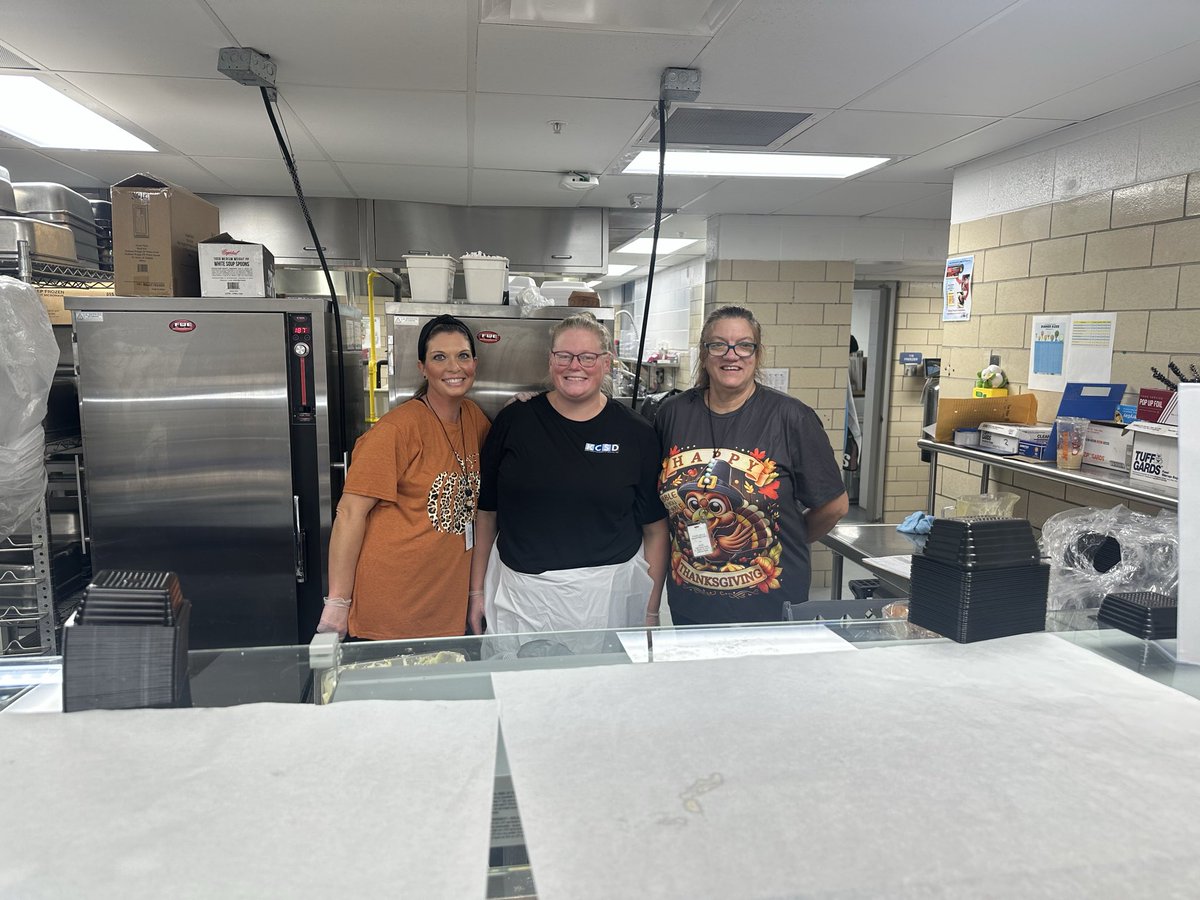 We are beyond blessed with the best cafeteria staff for preparing our amazing Thanksgiving meal today! 🦃🍽️💛 You all are the BEST, and it was absolutely delicious! 😋👏