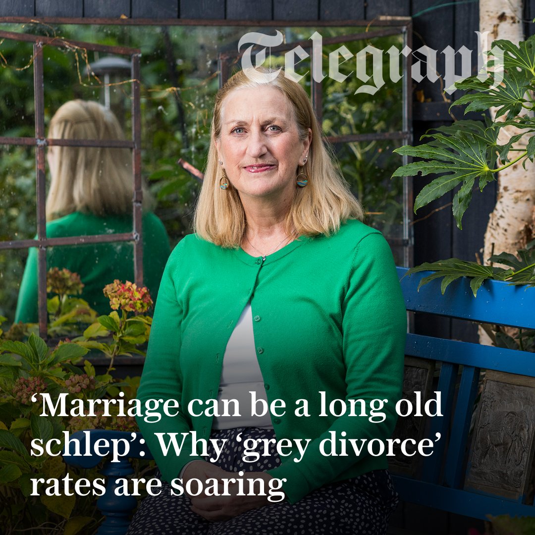 💍 The number of women ending their marriage later in life is is on the up.

One sixty-something divorcee reveals why she choose to be single again ⬇️
telegraph.co.uk/family/relatio…