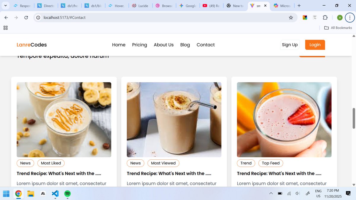 THEJASPERJAY's tweet image. finally wrapped up my first solo project. I built the blog down to the footer. I will pause projects now and focus on learning react very well. Still posting the journey regardless.
#WebDev #FrontendDeveloper #BuildInPublic #TechLife