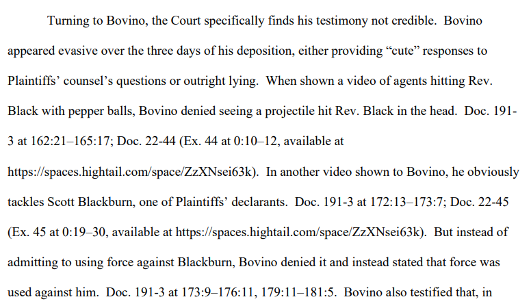 jmetr22b's tweet image. Ellis also said Bovino was &quot;evasive&quot; over the three days of his deposition, &quot;either providing &apos;cute&apos; responses&quot; or &quot;outright lying.&quot;