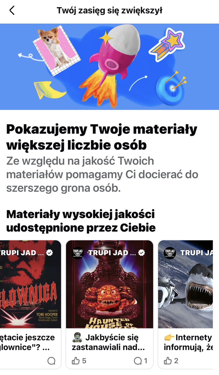 No i to się chwali 💪 Zawsze wiedziałem, że latające rekiny, mordercze ciastka i maglownica zjadająca ludzi, to to czego fejsowi i ludziom było trzeba 😅 🔥
facebook.com/share/1AZBrrRM…
