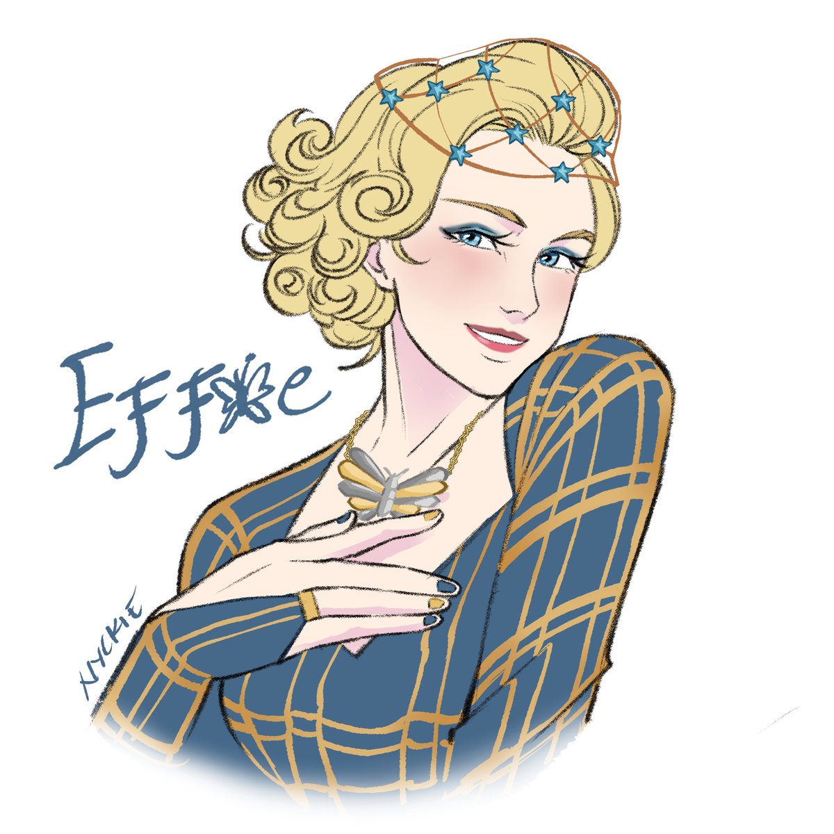 ArthHoneyBabs's tweet image. Effie Trinket on #sunriseonthereaping