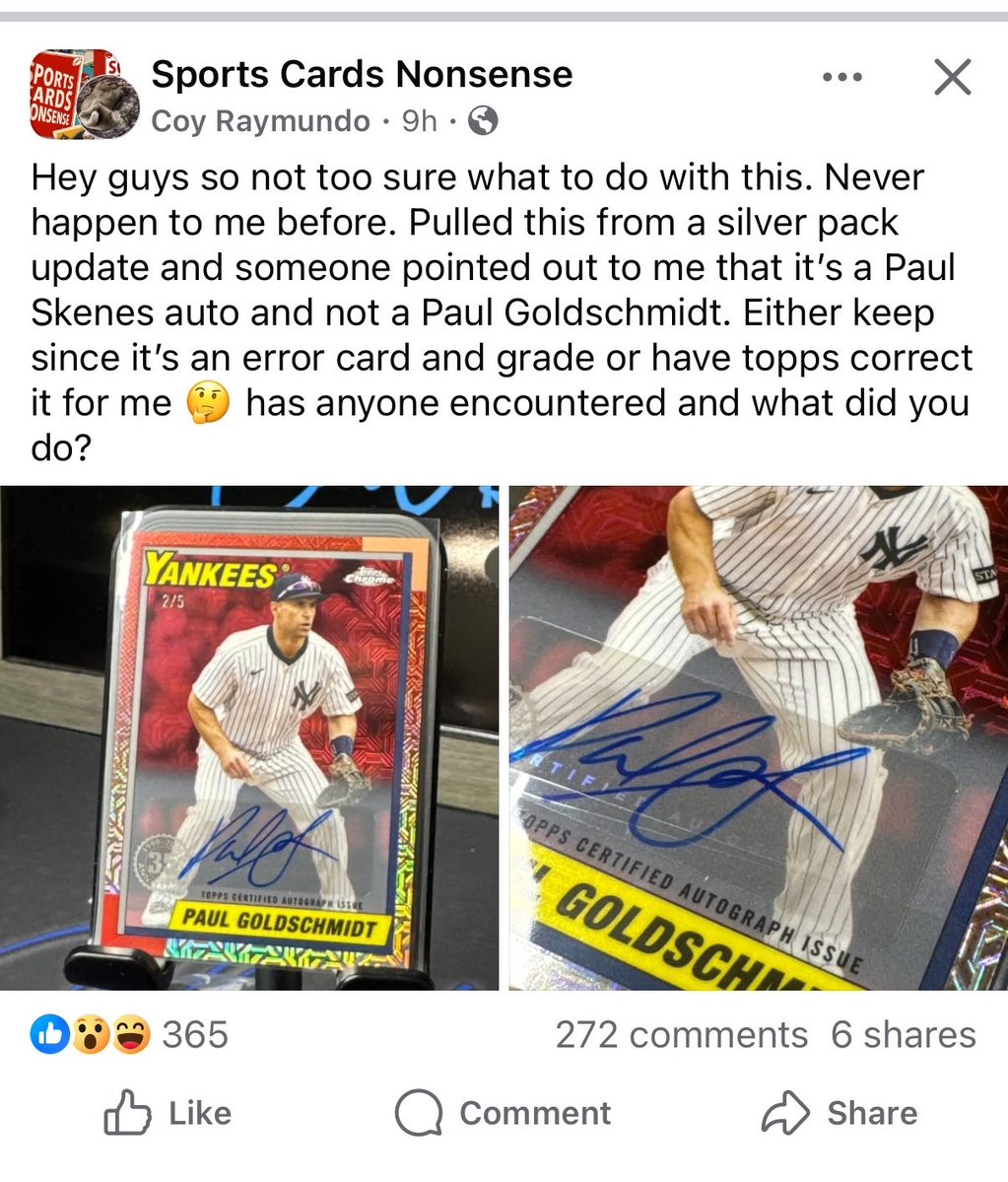 <a href="/TheRealNickW86/">N.E.Will</a> <a href="/Topps/">Topps</a> <a href="/CardPurchaser/">Card Purchaser</a> Ah there’s the pair