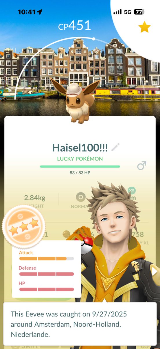 HaiseIRLv7's tweet photo. I played the #GOWildArea in Karlsruhe to play with @hannesmeinname &amp; Friends .

I enjoyed the event very much (besides the permanent lags) and got very lucky as per usual 😂 
Thanks again to Hanni for letting me play along side with him 🤝 See you at the Go Tour global 🫶 https://t.co/59hfWHEkyj
