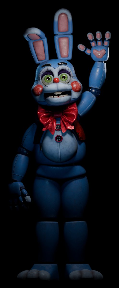 EXG1983's tweet image. Toy Bonnie Update. 
-
I really need to get better at texturing.
-
Eyes by @movie_s21476 
-
Edit/Retex by me
-
#FNAF #blender3d #b3d