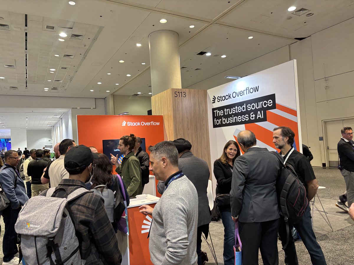 StackOverflow's tweet image. It&apos;s the final day of #MSIgnite, and what a week it has been! We unveiled our fresh rebrand, got the chance to connect with attendees about the next generation of our enterprise product, and broke bread with fellow Stackers. Before Ignite ends, meet us at Booth 5113 to learn…