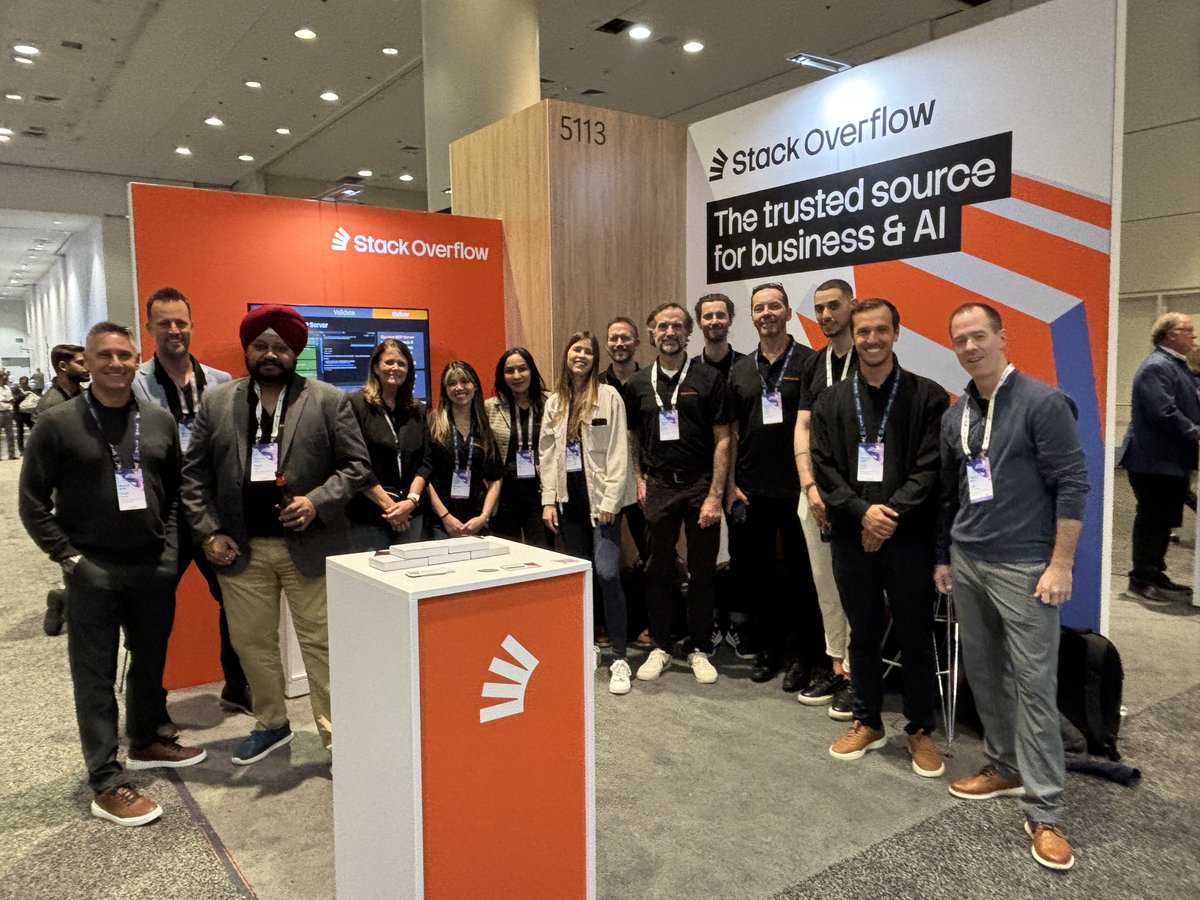 StackOverflow's tweet image. It&apos;s the final day of #MSIgnite, and what a week it has been! We unveiled our fresh rebrand, got the chance to connect with attendees about the next generation of our enterprise product, and broke bread with fellow Stackers. Before Ignite ends, meet us at Booth 5113 to learn…