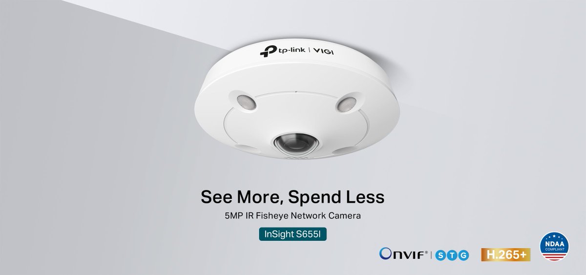 We’d like to thank <a href="/TPLINK/">TP-Link</a> for today’s training, which included the InSight S655I Fisheye network camera. It delivers comprehensive surveillance with a range of features, including 360° monitoring, multiple display modes &amp; ePTZ capabilities. Find it here: provantage.com/~7TPLB08R.htm