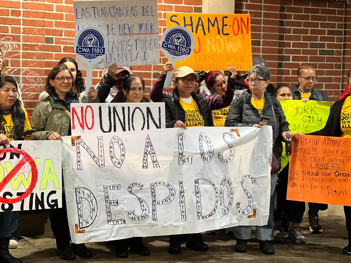 StaffUnionNDWA's tweet photo. WE’RE READY TO STRIKE!

Everyday NDWA staff fight for the dignity of care workers, and we know ALL workers deserve the same respect.

But it doesn’t seem like management does. https://t.co/Om5l1QHq4L