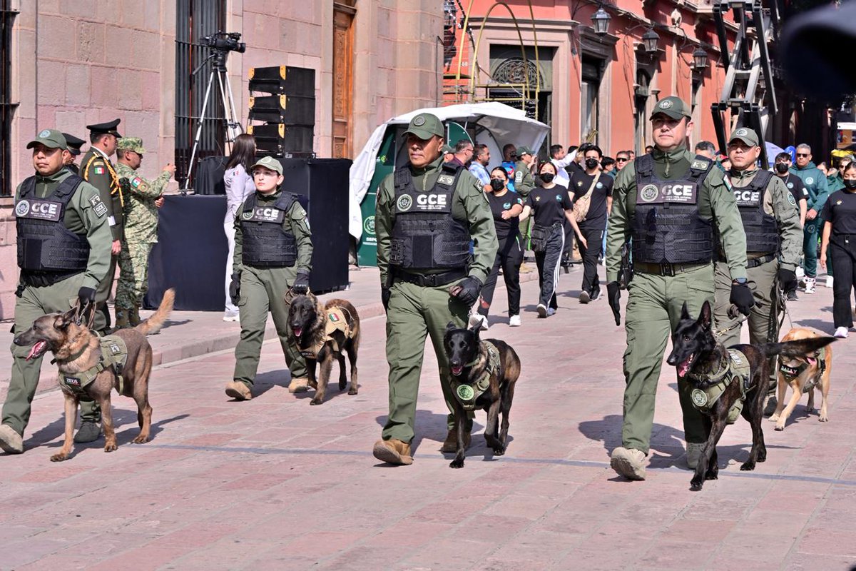 FiscaliaSLP's tweet image. #FGESLP | La Fiscal General, María Manuela García Cázares, acompañó al Gobernador Ricardo Gallardo Cardona en el Desfile Cívico-Cultural con motivo del CXV Aniversario de la Revolución Mexicana. Este evento reunió a autoridades y ciudadanía en un ambiente de orgullo nacional.