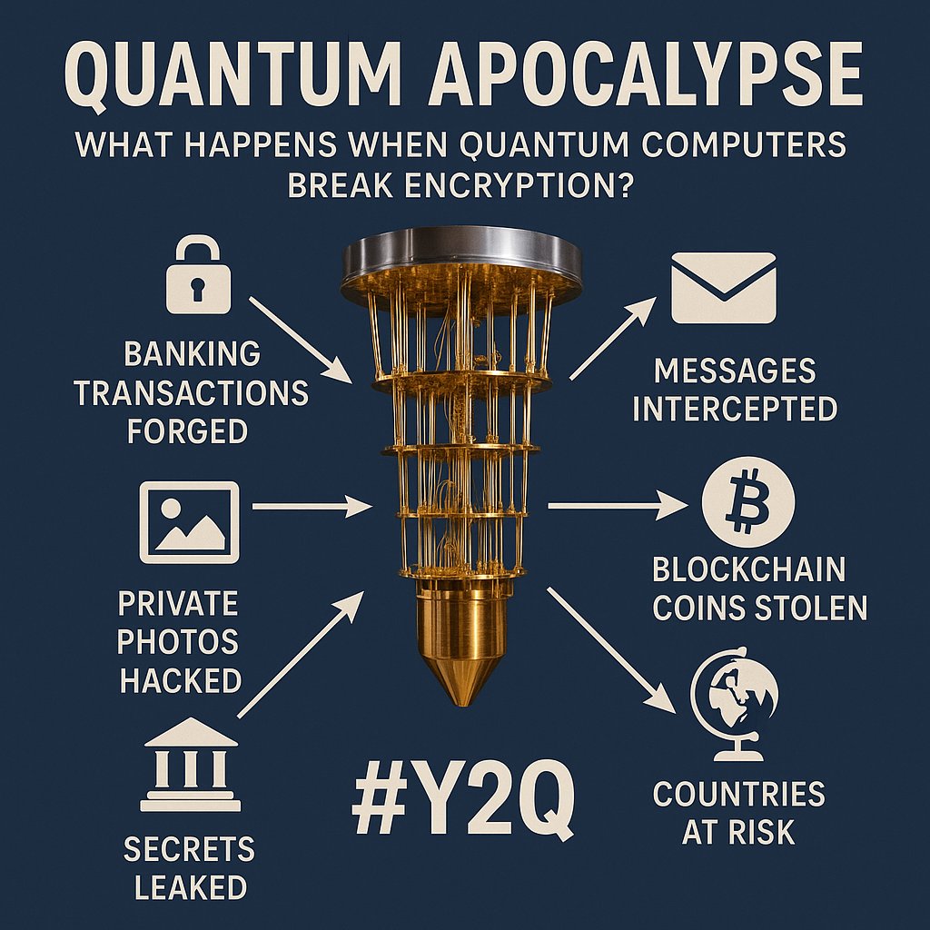TheQuantumCoin's tweet image. The quantum apocalypse is a real risk to #Bitcoin and other blockchains. Migrate to post quantum #cryptography asap

#pqc #y2q #qday