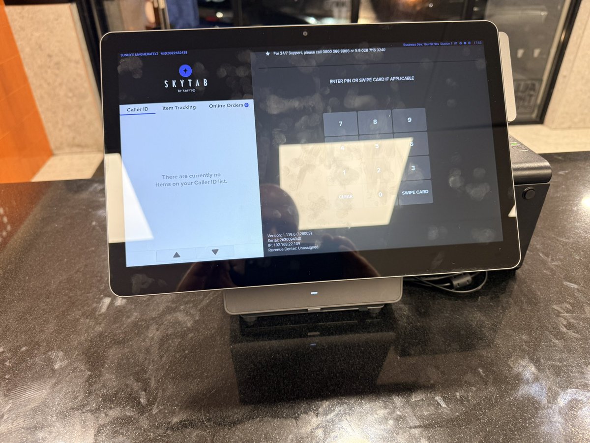 smarteposni's tweet image. 🌞 Welcome Sunny’s Magherafelt to SkyTab + SmartEposNi!
Now running SkyTab KDS for a faster, smoother, paperless kitchen.
Levelled up with NI &amp;amp; Ireland’s trusted EPOS + payments partner. 🚀
#SmartEposNi #SkyTab #SkyTabKDS #HospitalityTech #NIBusiness #Magherafelt#SkyTabIreland