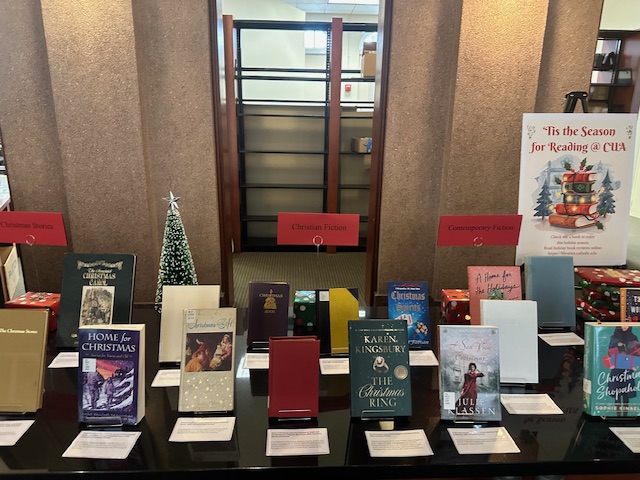 CathU_LIS's tweet image. Looking for holiday books? We have a perfect display at CUA&apos;s Mullen Library @catholiculibraries, curated by our student, Erica Hewett. A great reason to visit Mullen Library in this season. 🎄lib.cua.edu/wordpress/news…
#mullenlibrary #catholicuniversity