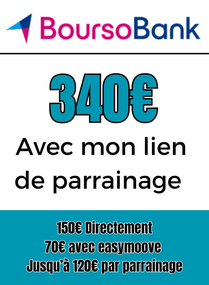 AlanCanadien's tweet image. Salut 
Parrainage boursorama / boursobank !

Code parrainage.

Lien parrainage : bour.so/p/bPCuXYgUa70

Code : ENCH9574

Prime : 340€ 💶🎁
...
Merci