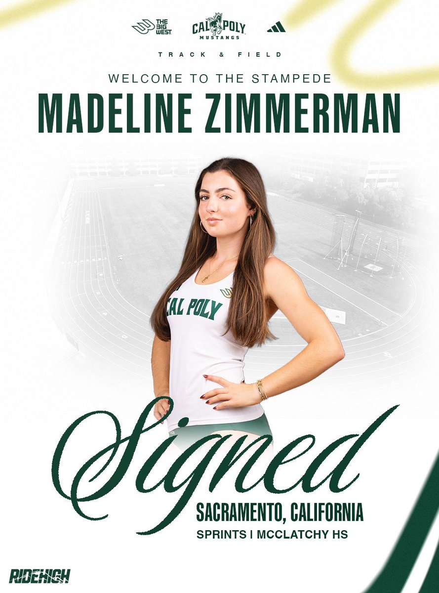 CalPolyTrack_XC's tweet photo. Our women’s SJH crew just got 𝙎𝙏𝙍𝙊𝙉𝙂𝙀𝙍 💪

Please help us welcome these 4️⃣ talented signees to the Mustang family ✍️

⭐️ Madeline Zimmerman
⭐️ Natalie McCarty
⭐️ Kalayah Olivera
⭐️ Lainey Reiter

#RideHigh🐎👟 https://t.co/UGnXMuWtz8