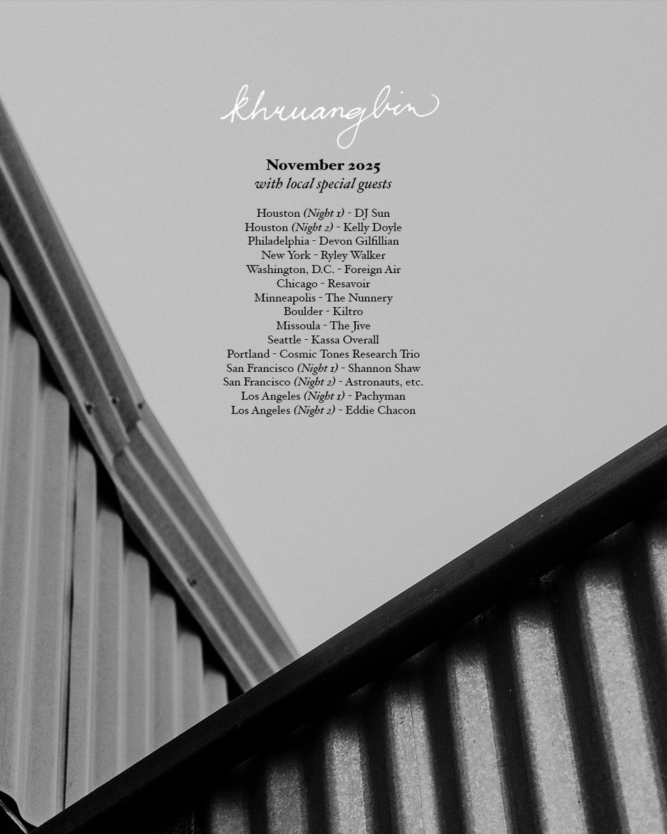 Tonight we open for Khruangbin at Crystal Ball room. Come through 🪐