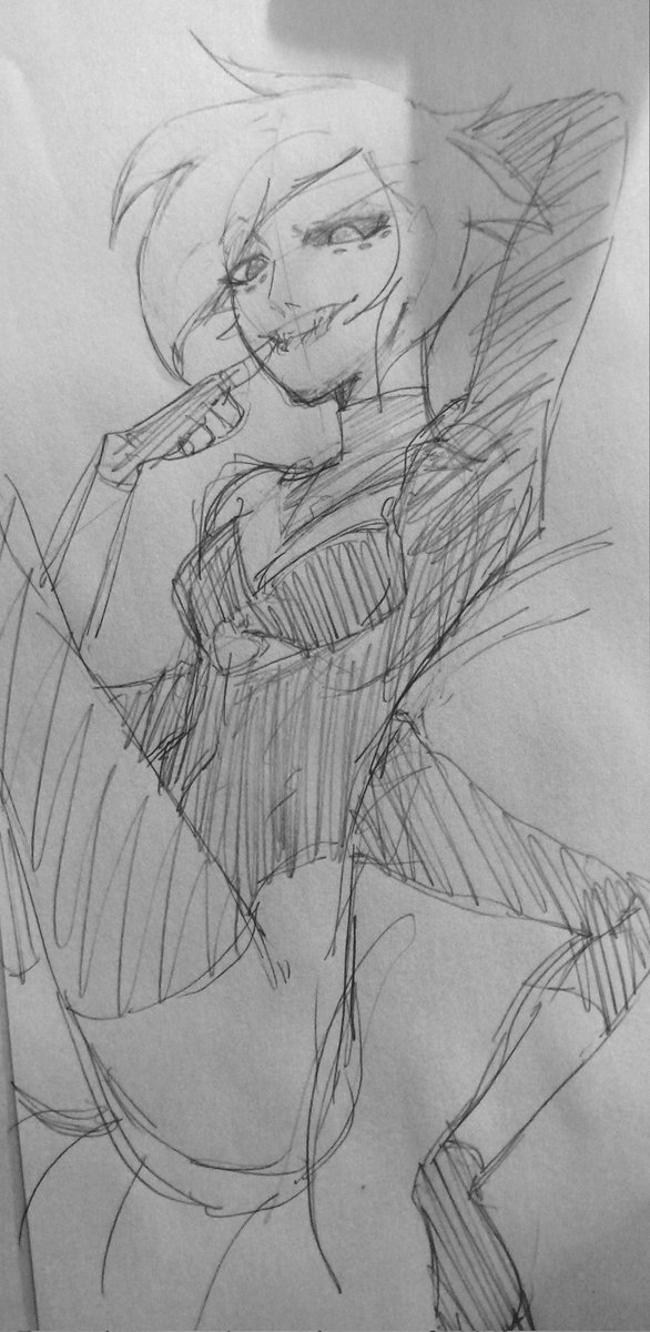 epocoru's tweet image. Sketch Angel Dust

#HazbinHotel #HazbinHotelFanart