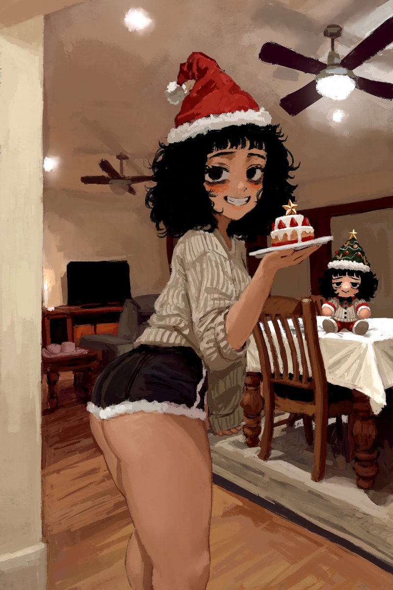 Ellie: Getting ready for Christmas a little early... ♡ ...want to try the frosting?