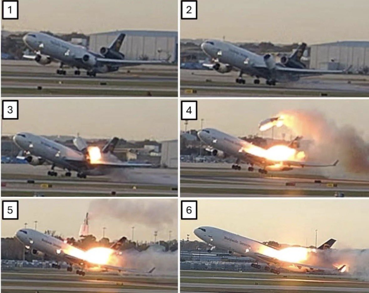 アメリカン航空191便墜落事故を思い出しました。 #MD11 #航空機