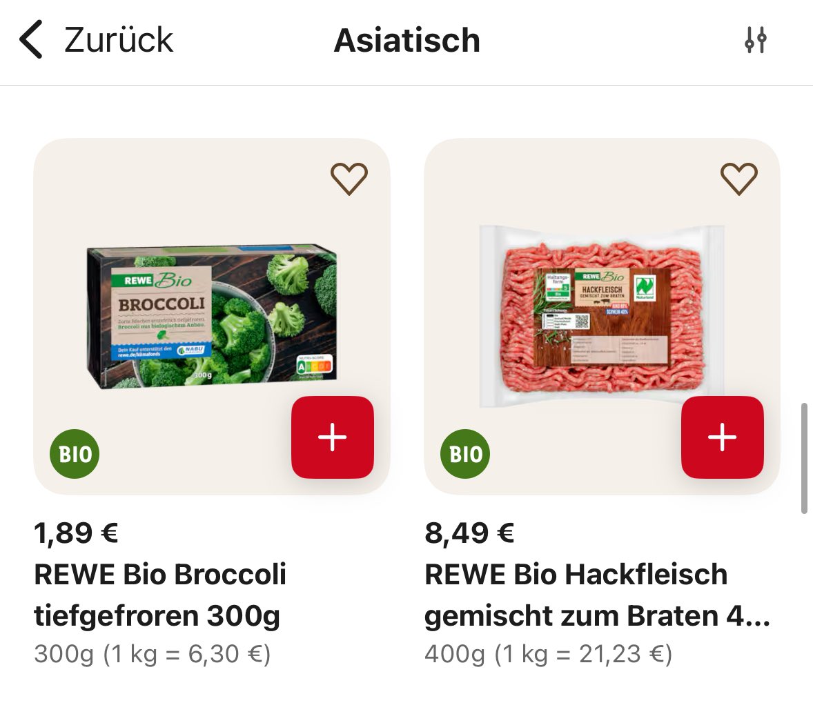 Ich hab jedenfalls nicht DAS erwartet unter „Asiatisch“ bei Rewe