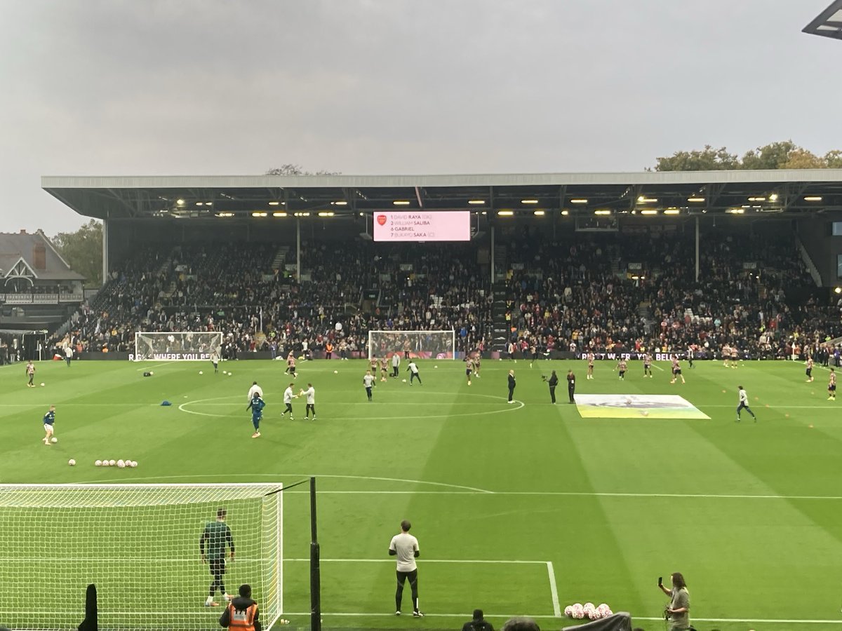 One spare for Saturday. H5. This is your view. #FulhamFC message me for details.