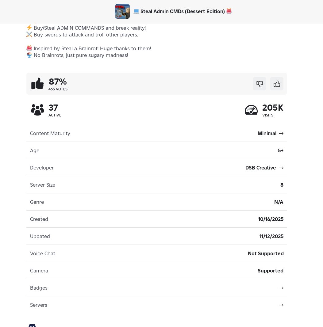 DSB's first roblox game launch, and our game has hit a staggering 200,000 visits within the first month. 

Were new to game development, so were learning, but this is INSANE. 

Thank you to the DSB team that made this possible, 1st of many, DSB Creative will be a passion project