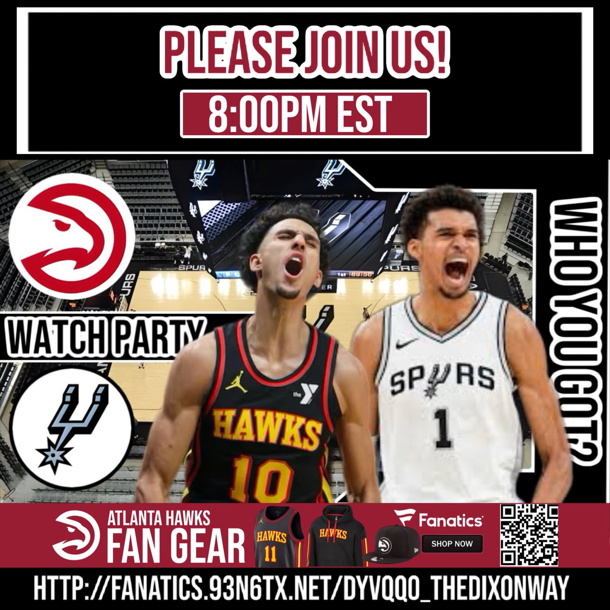 ATLfinalround's tweet image. Please join us at 8pm est for the #AtlantaHawks #TrueToAtlanta #nba #NBA #Spurs watch along Atlanta Hawks vs San Antonio Spurs | Live Play by Play Stream | #nba #nb... youtube.com/live/P1BLZulnL… via @YouTube