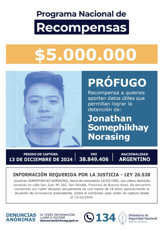 PFAOficial's tweet image. 👇Con un CLICK podés hacer mucho, sólo tenés que compartir esta imagen. 

ℹ️Si tenés información, comunicate de manera anónima al 134 o escribí a denuncias@minseg.gob.ar. #AyudanosAEncontrarlos🇦🇷