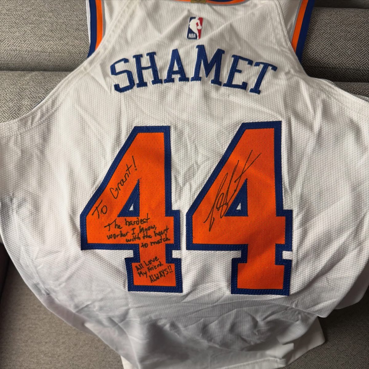 Want to know what kind of guy Landry Shamet is?

Seven years after leaving Wichita State, the former star player connected with Grant Cohen, who was a manager at WSU during his time there, after last night’s game and gifted him his game-used jersey with a personalized message.