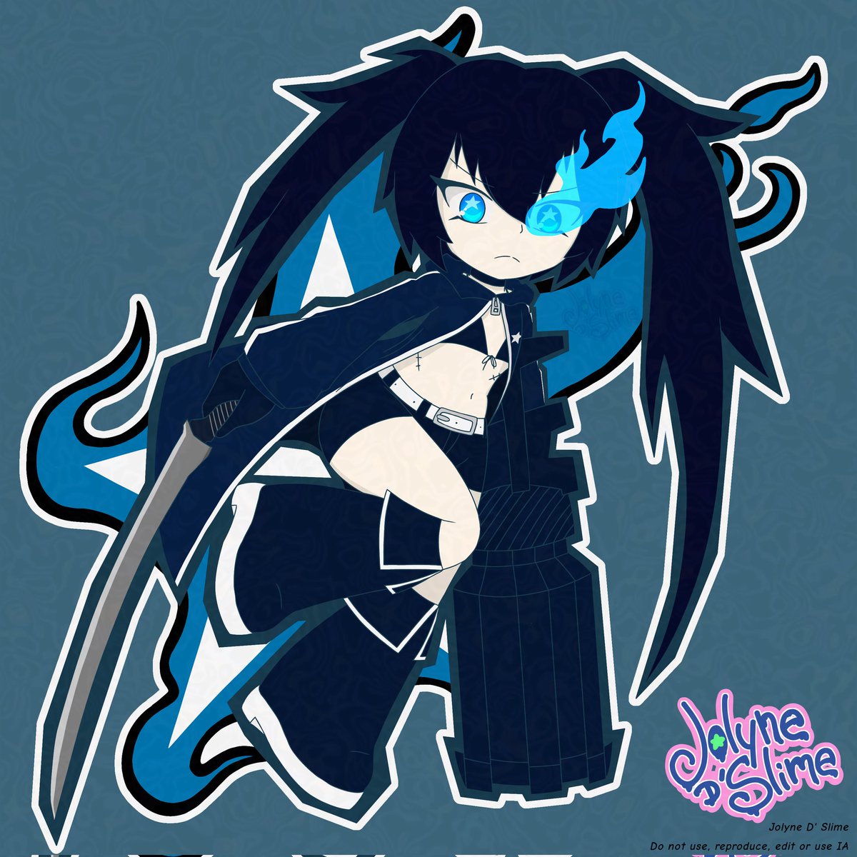 Jolyne_D_Slime's tweet photo. Black Rock Shooter ☄️⛓️

#BlackRockShooter #BRS #Miku #digitalart #fanart https://t.co/cdJ5iHSzNN