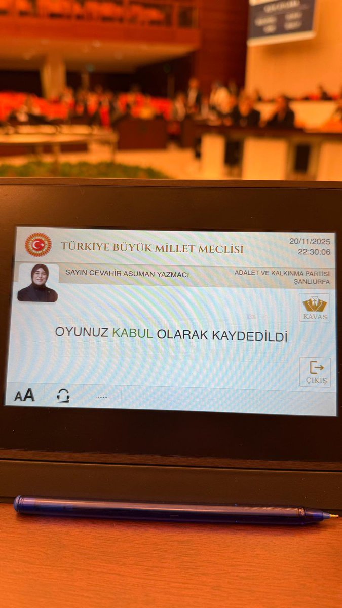 CYAZMAC's tweet image. 📍TBMM

Genel Kurul&apos;da Vakıflar Kanunu ile Bazı Kanunlarda Değişiklik Yapılmasına Dair Kanun Teklifi’ni kabul ettik.

Ülkemiz ve milletimiz için hayırlı olsun.

@Akparti @TBMMresmi @AKPartiTBMMGrup